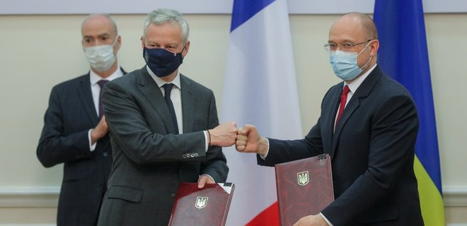 Франция и Украина подпиcали четыре стратегических соглашения на 1,3 млрд евро