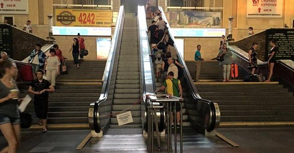 “Укрзализныця” купила новые эскалаторы для центрального вокзала в Киеве