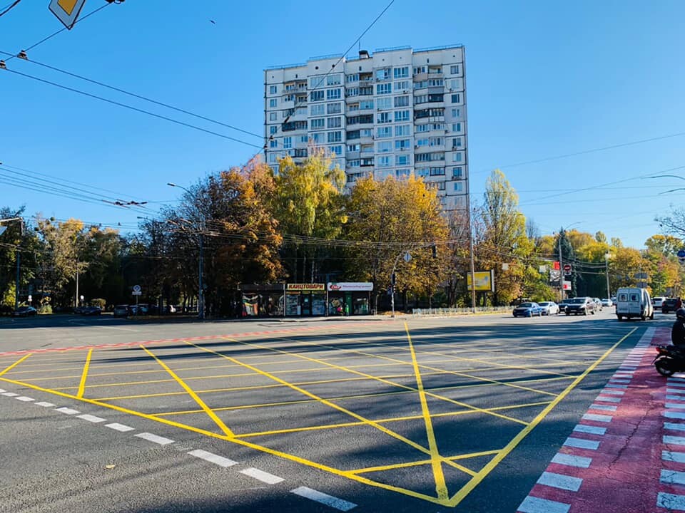 В Киеве на Соломенке создали новые pop-up велодорожки