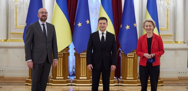 В Киеве начался саммит Украина-ЕС. Зеленский встретился с руководством Евросоюза