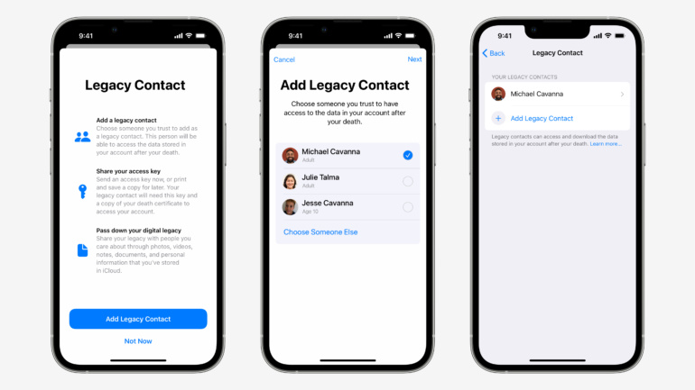 Пользователи Apple смогут передавать “по наследству” данные iCloud Пользователи Apple смогут передавать “по наследству” данные iCloud