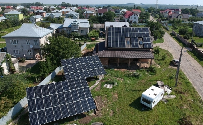 Солнечные панели установили 40 тысяч украинских домохозяйств